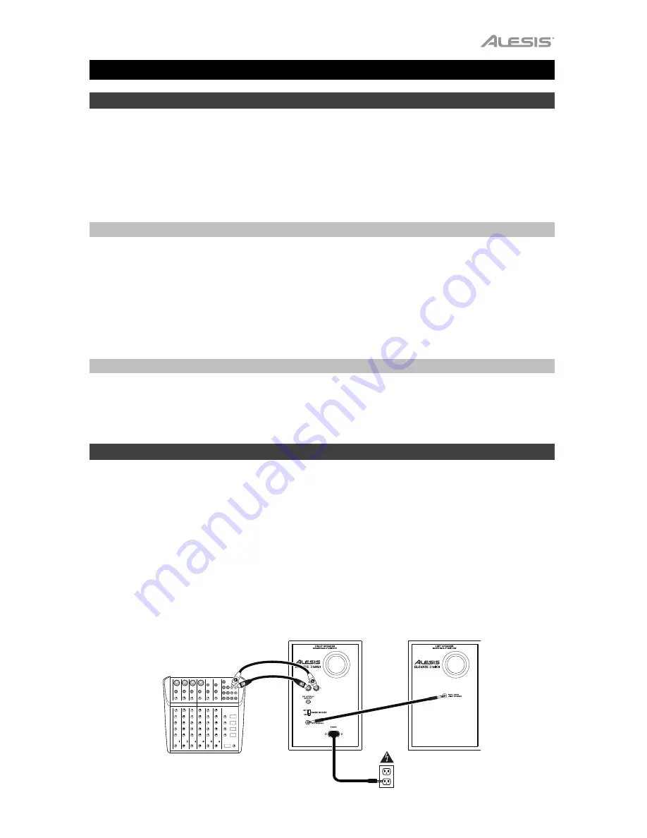 Alesis ELEVATE 3 MKII User Manual Download Page 9