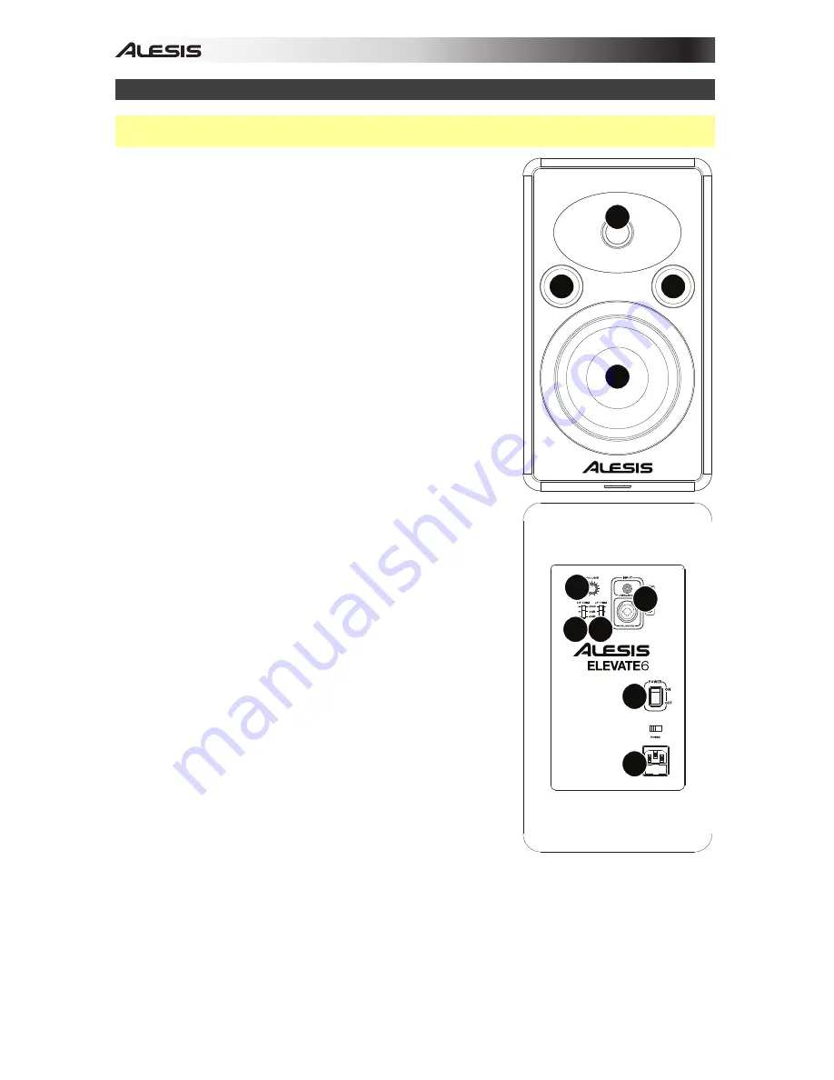 Alesis Elevate 6 User Manual Download Page 14