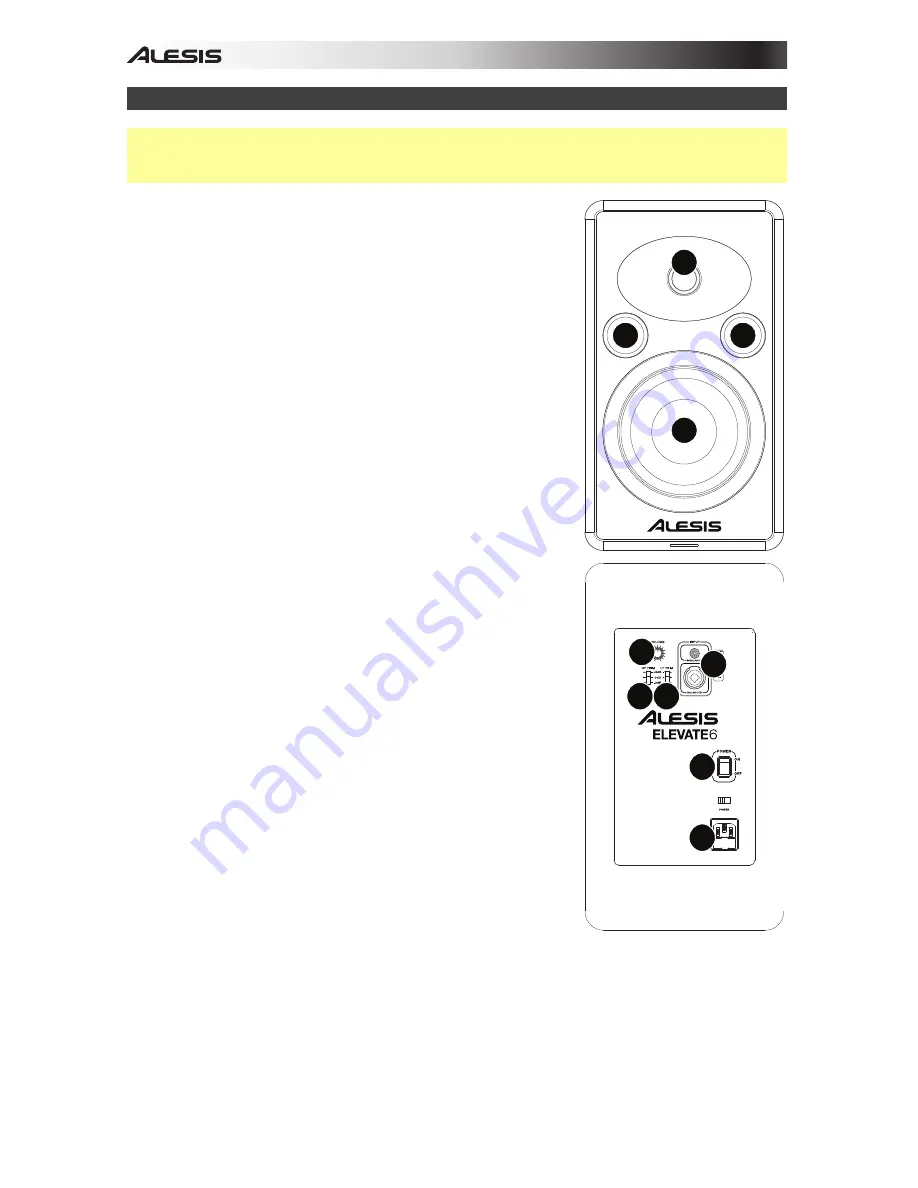 Alesis Elevate 6 User Manual Download Page 18