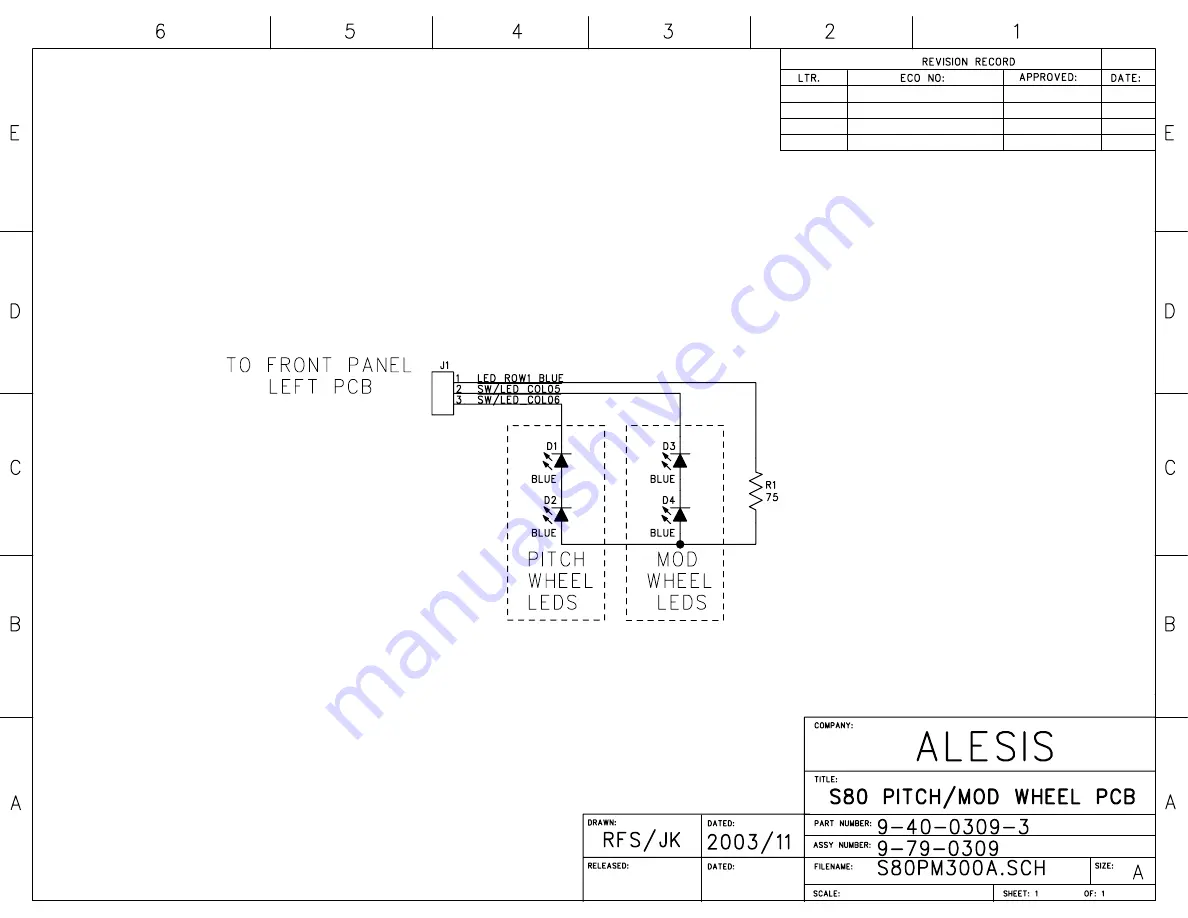 Alesis Fusion 6HD Service Manual Download Page 98