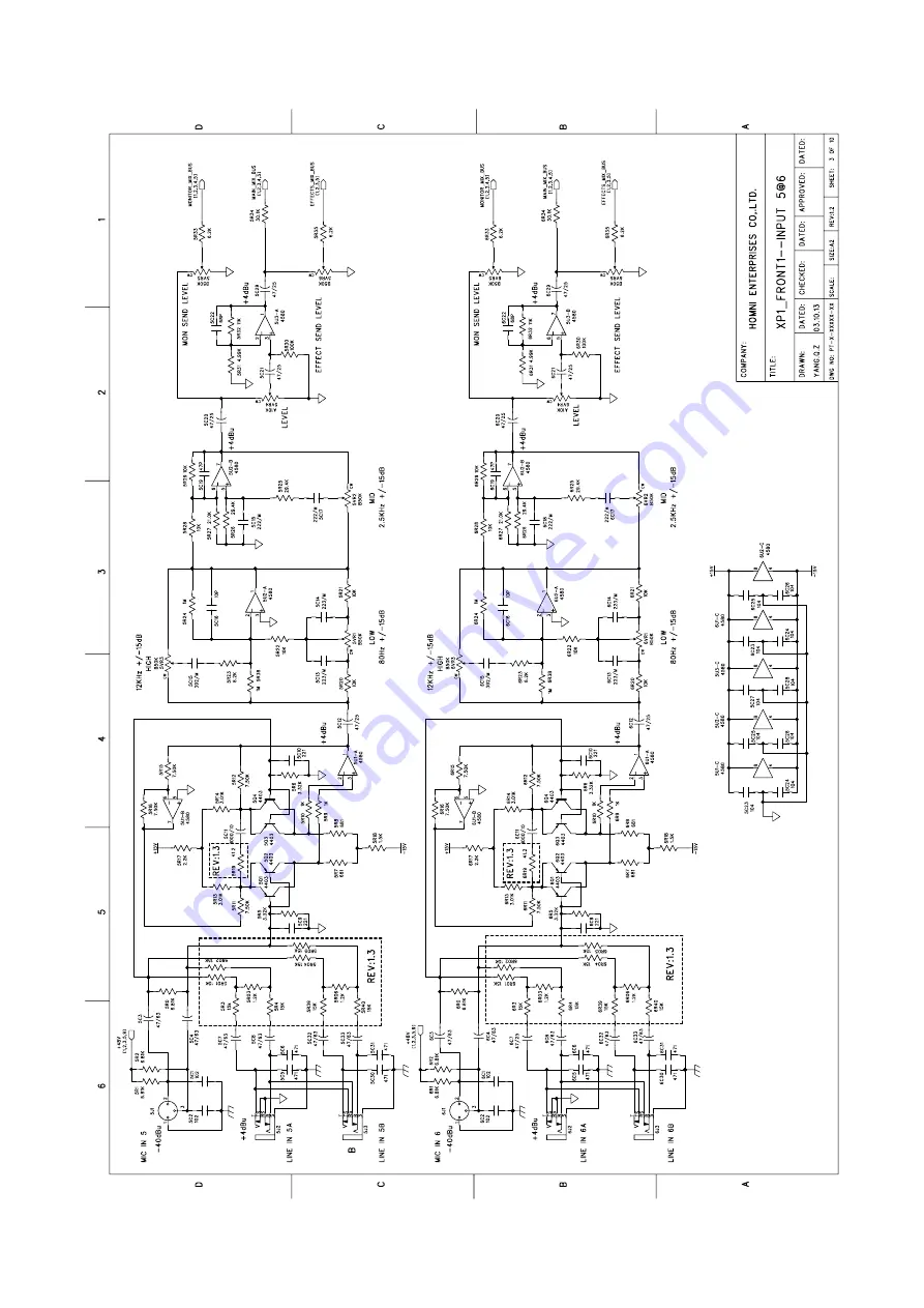 Alesis GigaMix 6FX Service Manual Download Page 22