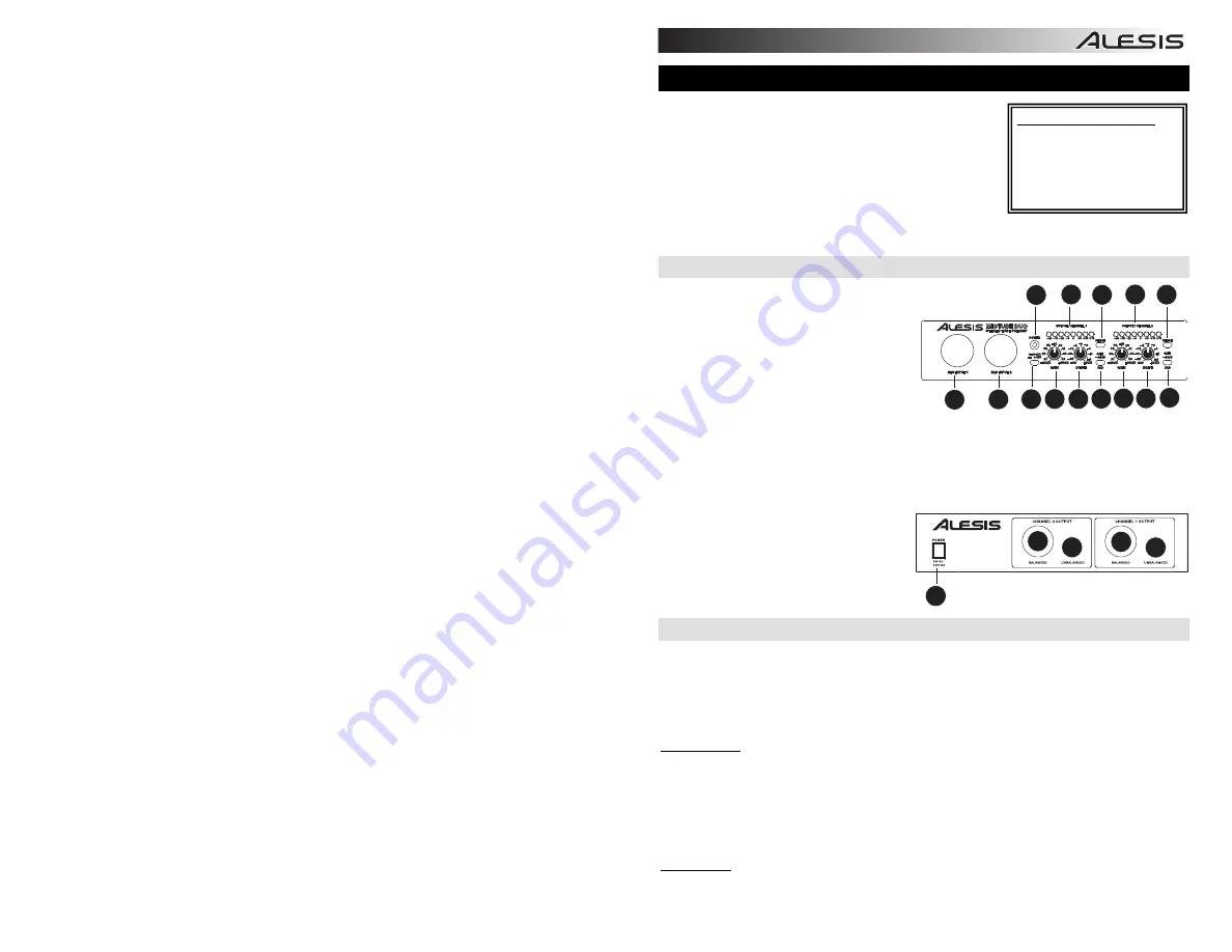 Alesis MICTUBE DUO Скачать руководство пользователя страница 3