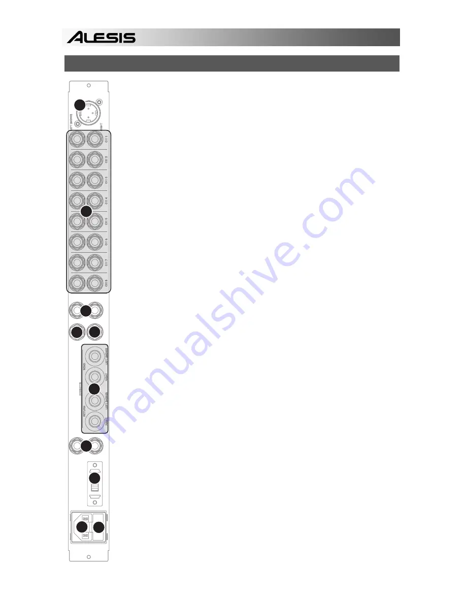 Alesis MultiMix8Line Quick Start Manual Download Page 10