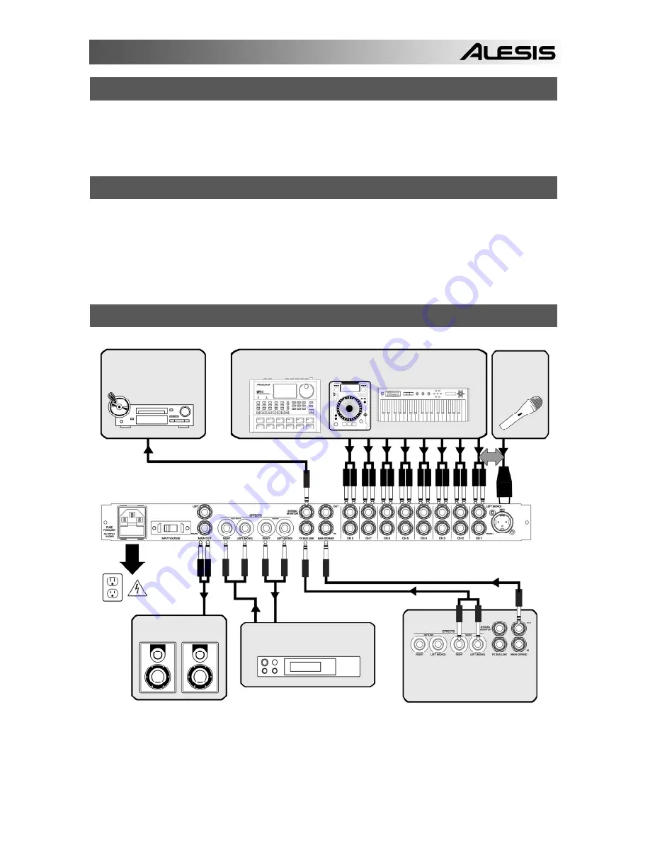 Alesis MultiMix8Line Quick Start Manual Download Page 13