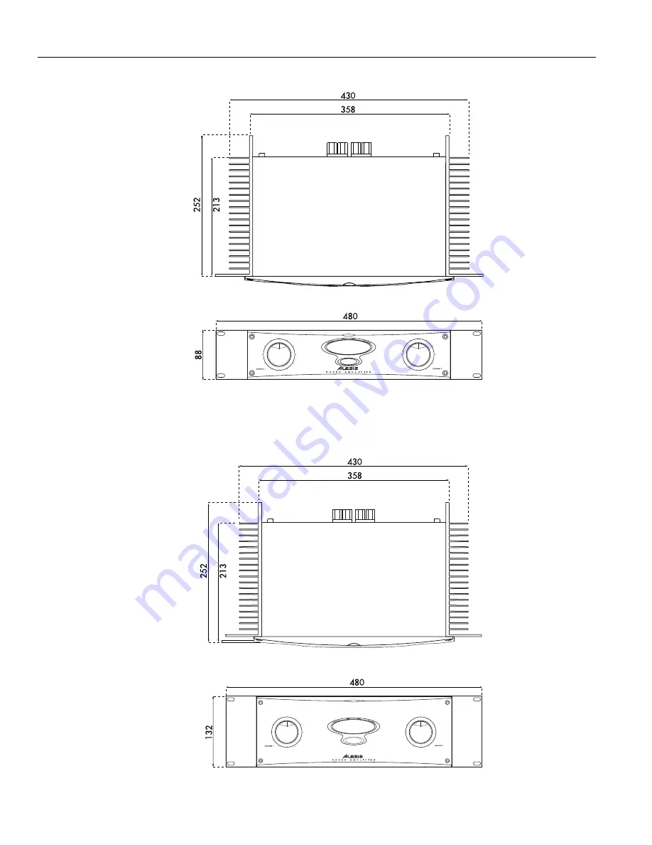 Alesis POWER AMPLIFIER RA150 Reference Manual Download Page 34