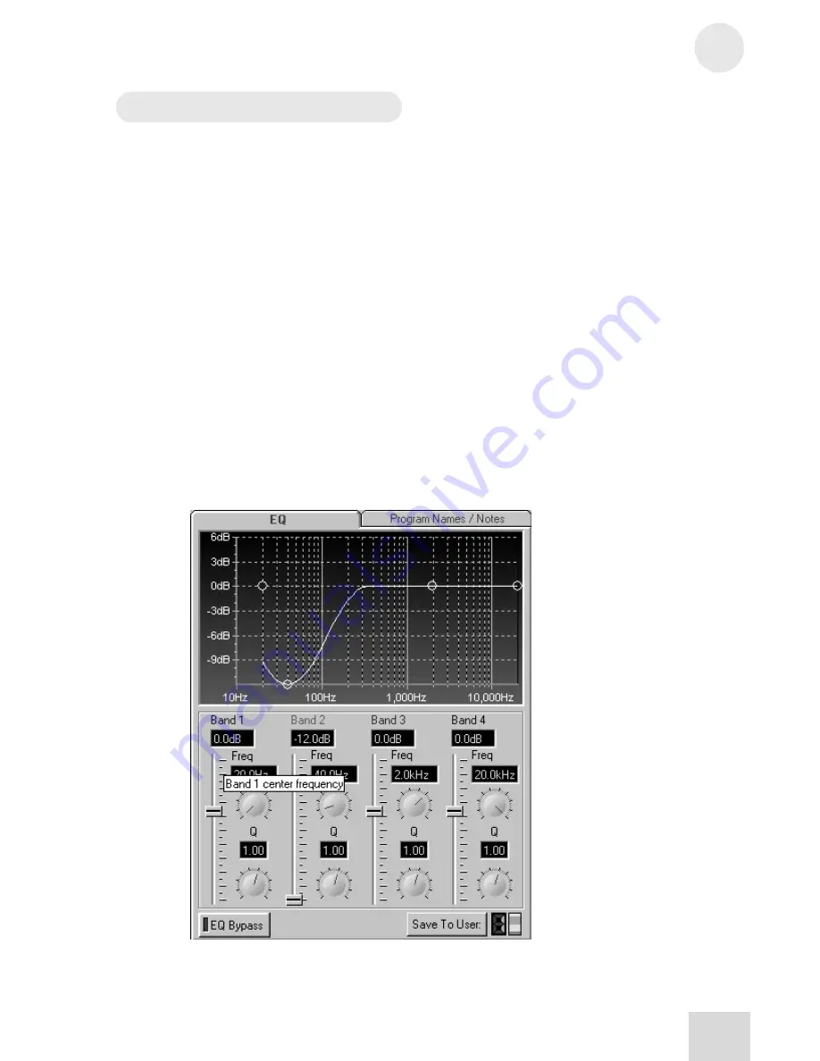 Alesis ProLinear DSP Reference Manual Download Page 27