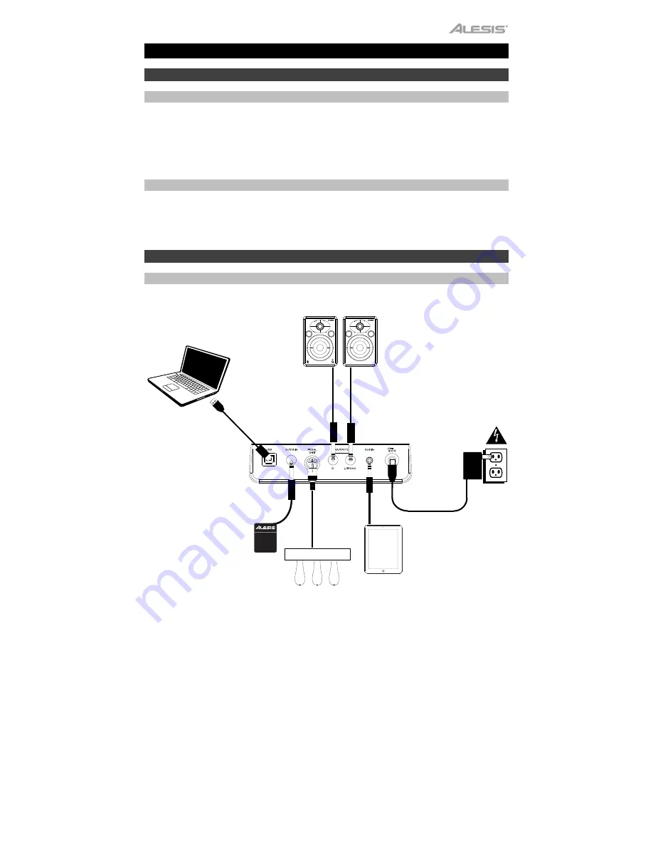 Alesis Recital Grand Скачать руководство пользователя страница 3