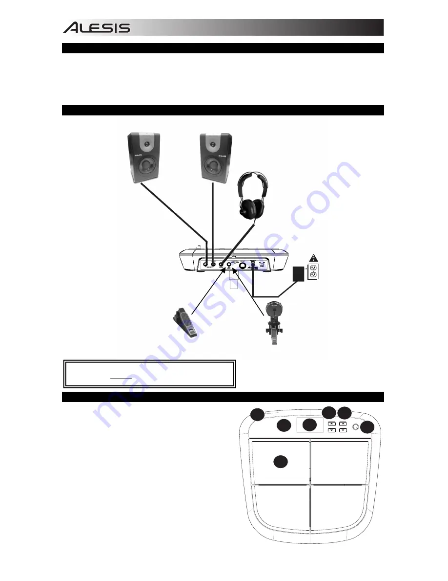 Alesis SamplePad Quick Start Manual Download Page 2