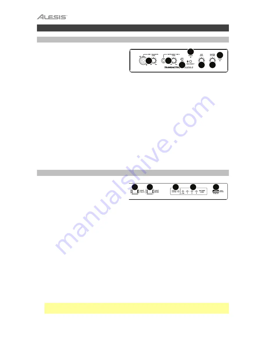 Alesis Transactive Wireless 2 Скачать руководство пользователя страница 8