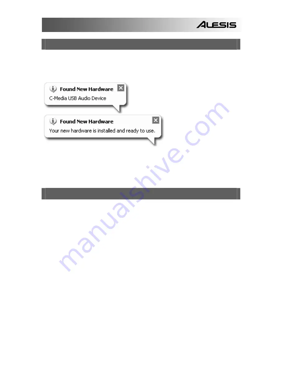 Alesis USB MICROPHONE PODCASTING KIT Reference Manual Download Page 5