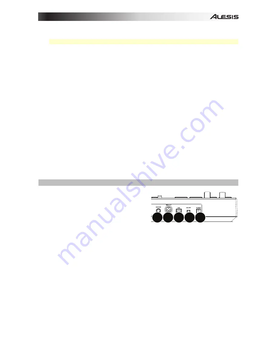 Alesis V149 User Manual Download Page 17