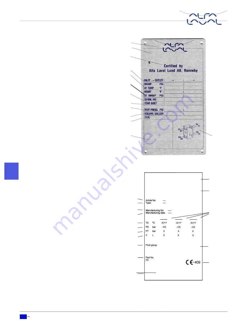 Alfa Laval AlfaNova 400 Instruction Manual Download Page 126