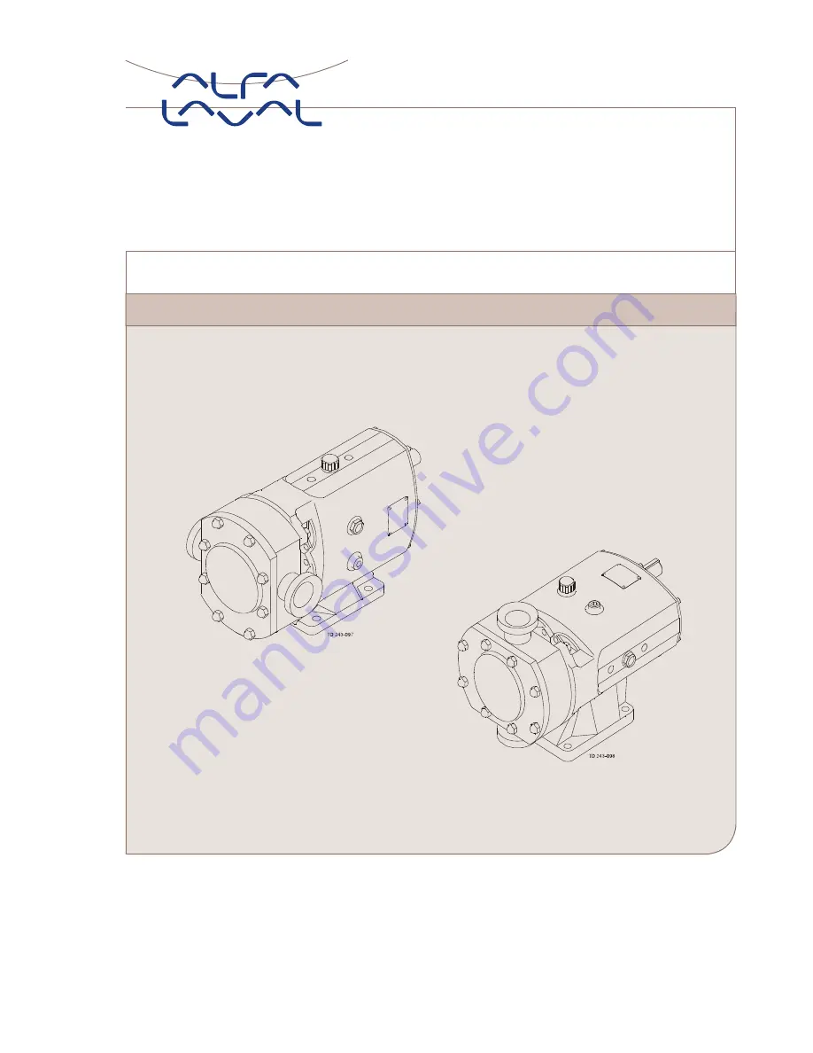 Alfa Laval SRU series Instruction Manual Download Page 1