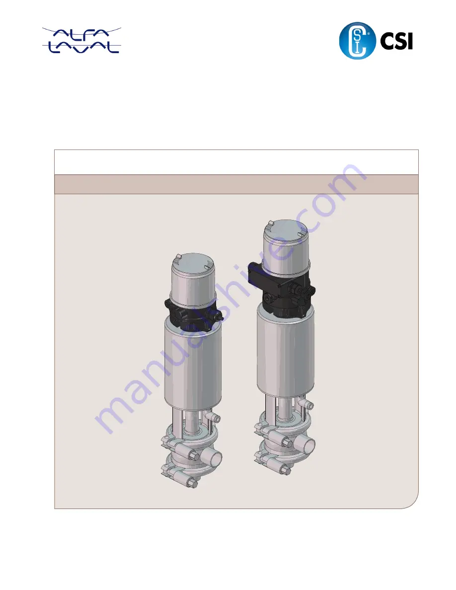 Alfa level CSI RV-ST Instruction Manual Download Page 1