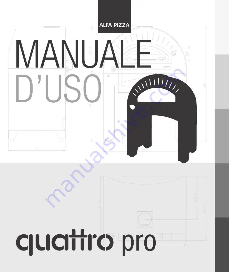 Alfa Pizza quattro pro User Manual Download Page 1