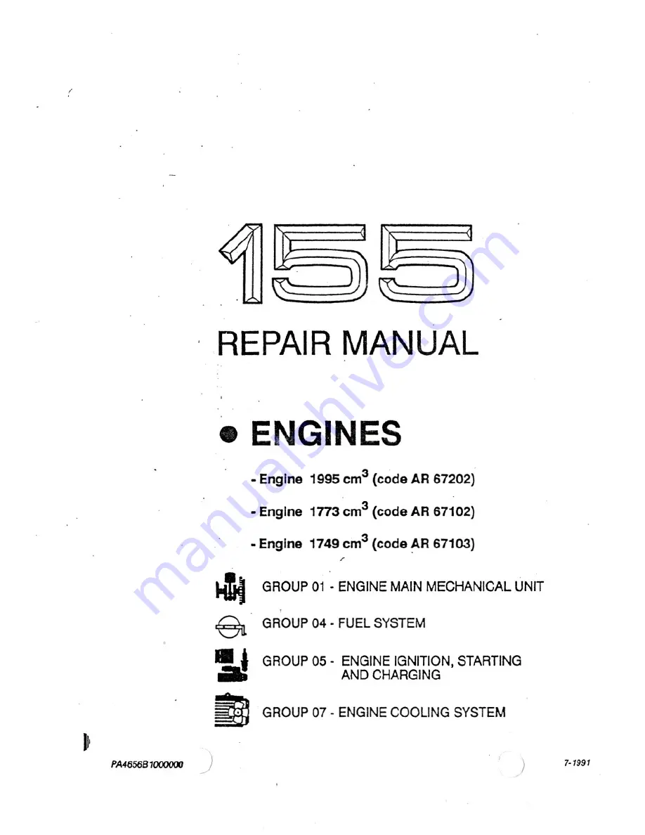 Alfa Romeo AR 67102 Скачать руководство пользователя страница 1