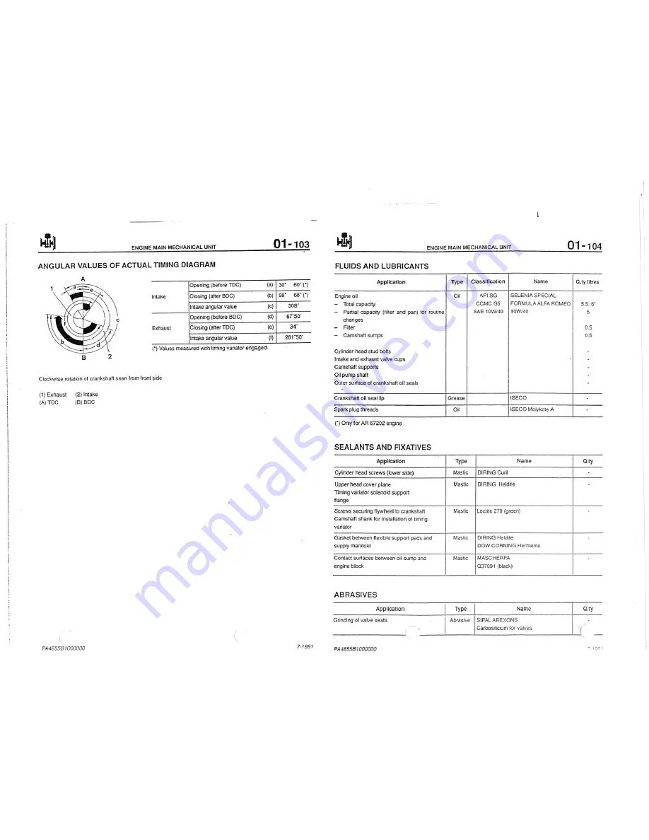 Alfa Romeo AR 67102 Скачать руководство пользователя страница 53