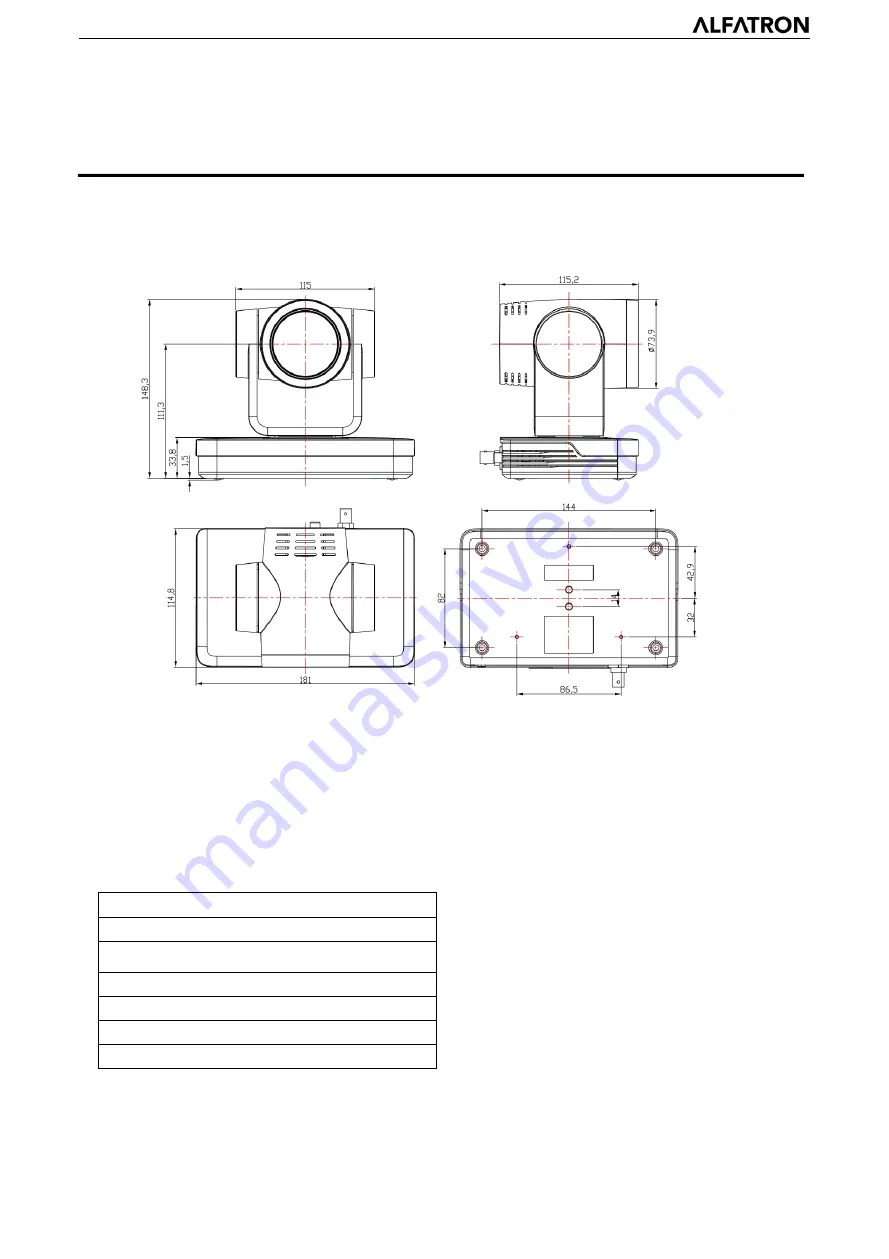 ALFAtron ALF-12X-4KCAM Manual Download Page 11