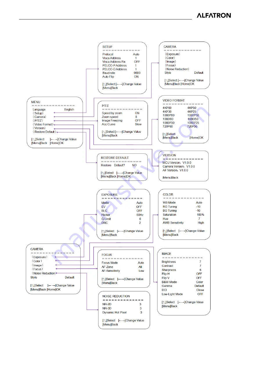 ALFAtron ALF-25X-4KCAM Manual Download Page 21