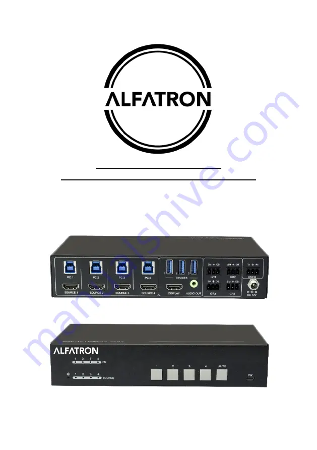 ALFAtron ALF-WU4K HUB Скачать руководство пользователя страница 1