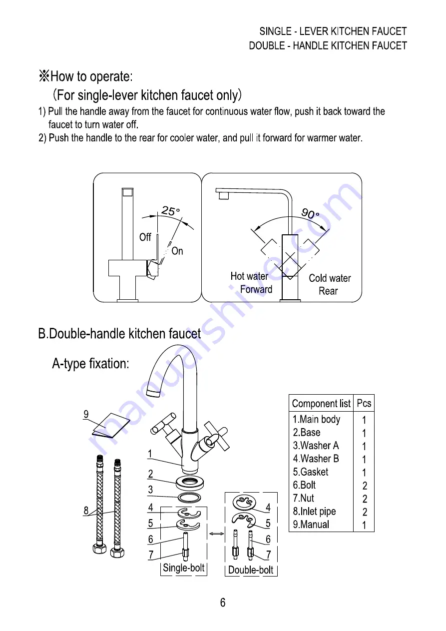 alfi AB3600-PC Installation Instructions Manual Download Page 8