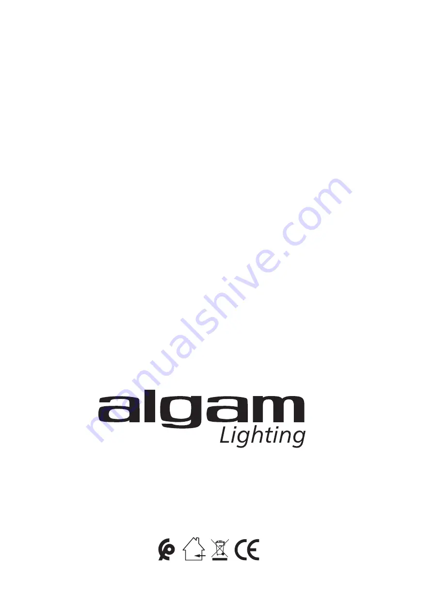 Algam Lighting MB 810 Manual Download Page 12