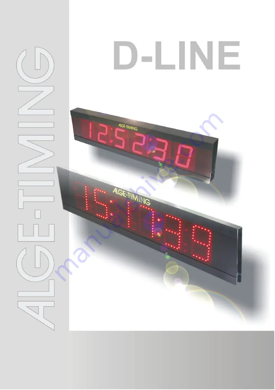 ALGE-Timing D-LINE Series Скачать руководство пользователя страница 1