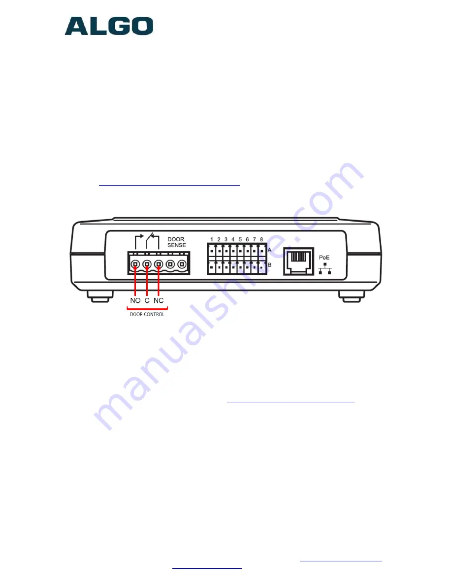 Algo 8036 Installation/Configuration Manual Download Page 67