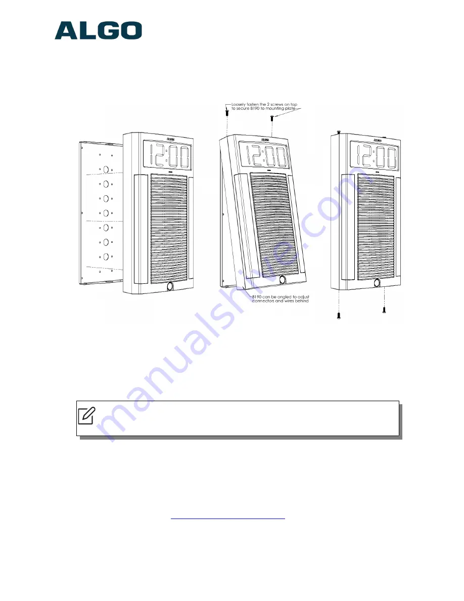 Algo 8190S User Manual Download Page 10