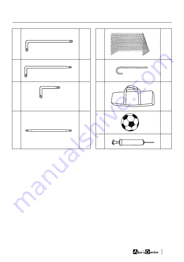 Alice's Garden CRISTIANO GOAL120X80 Manual Download Page 7