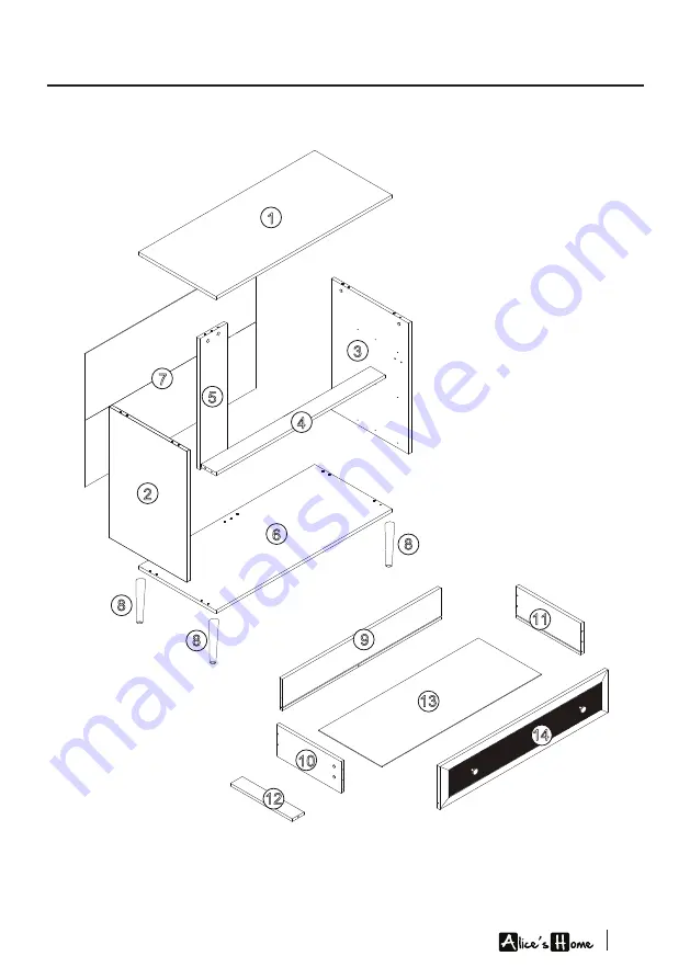 Alice's Home BOHEME IRAT3DCAB Instruction Manual Download Page 9