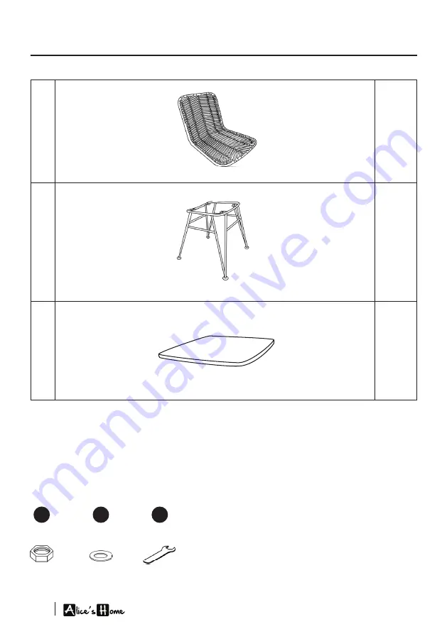 Alice's Home CAHYA IRAWCHRNATX2 Assembly Download Page 6