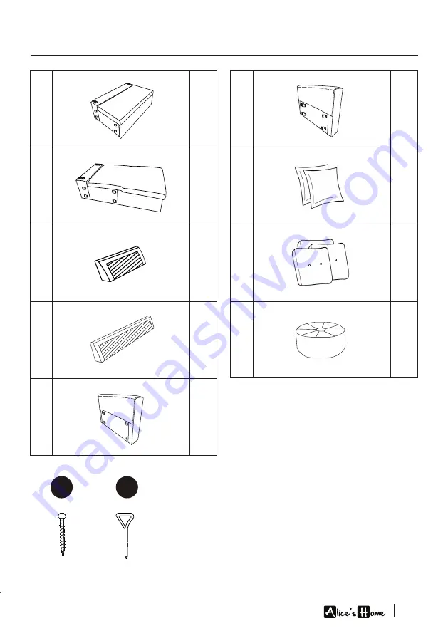 Alice's Home IDA ICCSOFA Assembly Instructions Manual Download Page 7