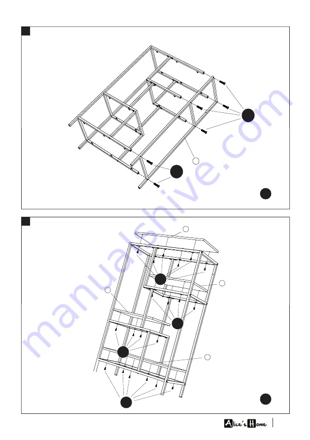 Alice's Home LOFT ILFSHELF113 Assembly Instructions Manual Download Page 9