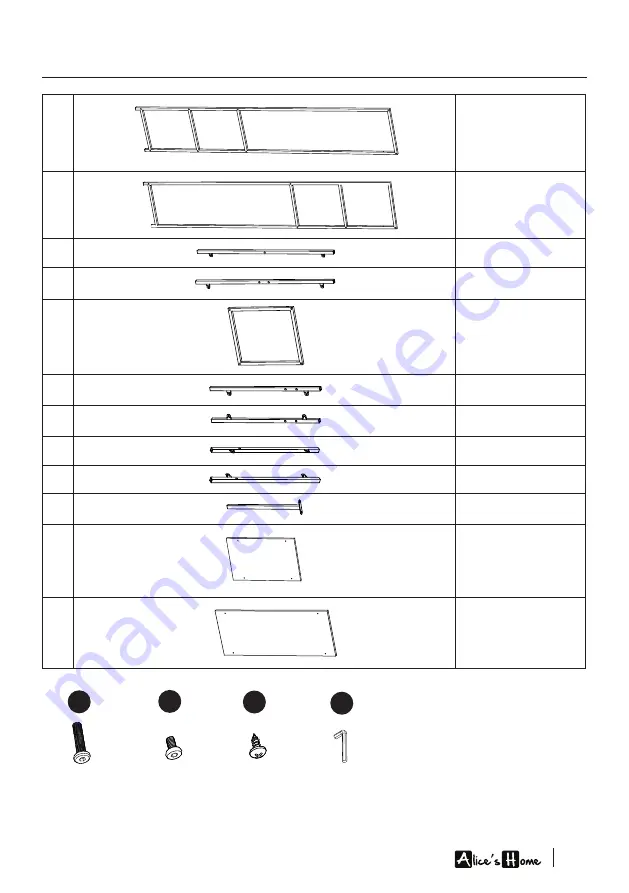 Alice's Home LOFT ILFSHELF185 Assembly Instructions Manual Download Page 7