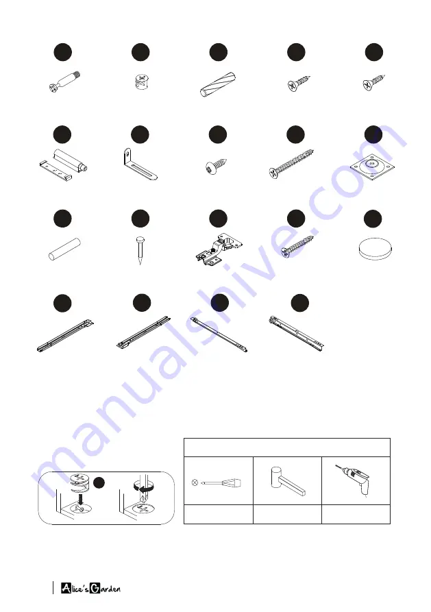 Alice's Home MIKA IMKBUFFET160WD Assembly Instructions Manual Download Page 10