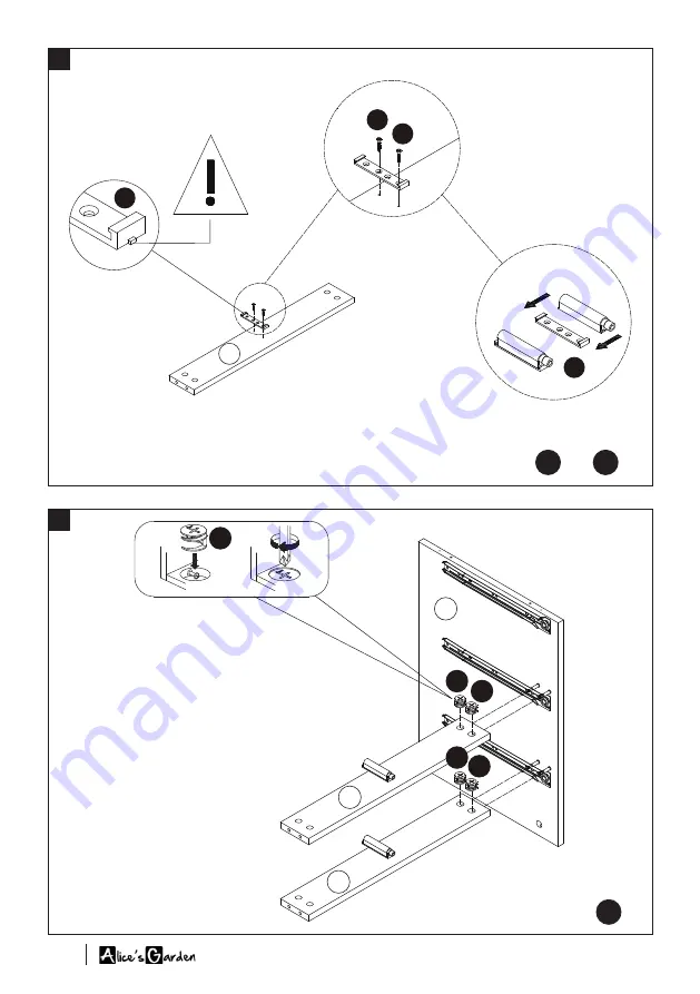 Alice's Home MIKA IMKBUFFET160WD Assembly Instructions Manual Download Page 12