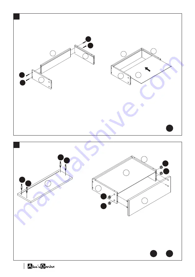 Alice's Home MIKA IMKBUFFET160WD Assembly Instructions Manual Download Page 18