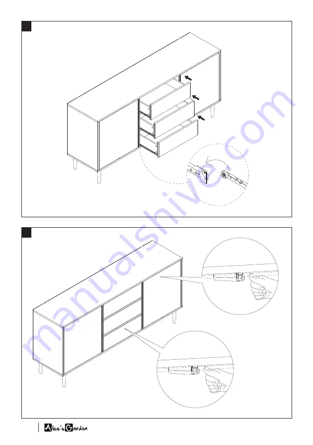 Alice's Home MIKA IMKBUFFET160WD Assembly Instructions Manual Download Page 20