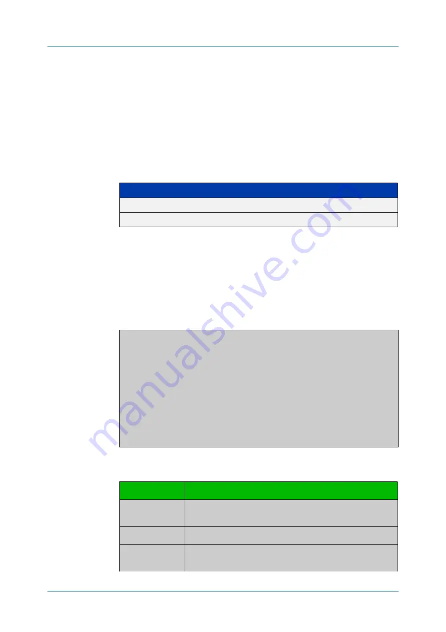 Alied Telesis GS970M/10 Command Reference Manual Download Page 786