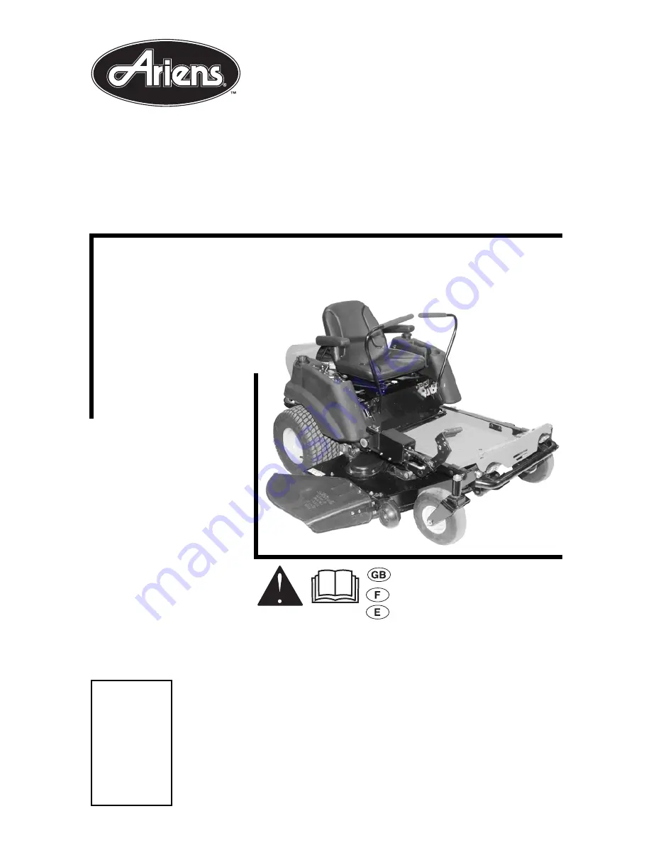 ALIENS 915035 - 1640 Owner'S/Operator'S Manual Download Page 1