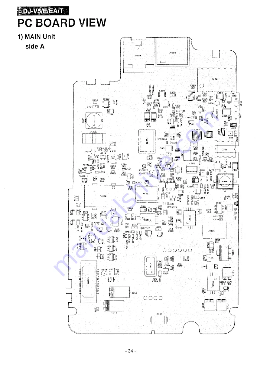 Alinco DJ-V5 Service Manual Download Page 34