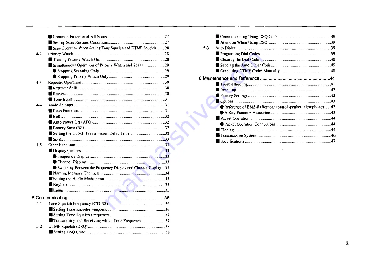 Alinco DJ-V5E Instruction Manual Download Page 4