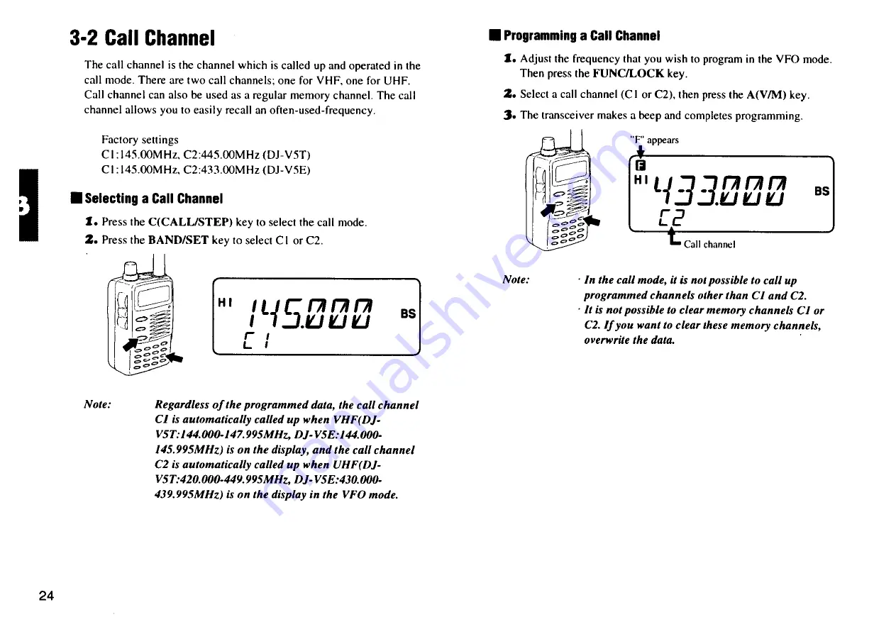 Alinco DJ-V5E Instruction Manual Download Page 25