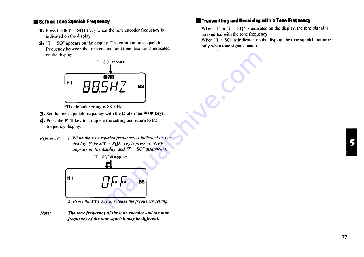 Alinco DJ-V5E Instruction Manual Download Page 38