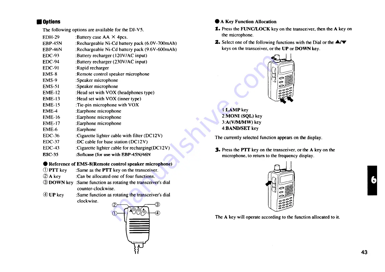 Alinco DJ-V5E Скачать руководство пользователя страница 44