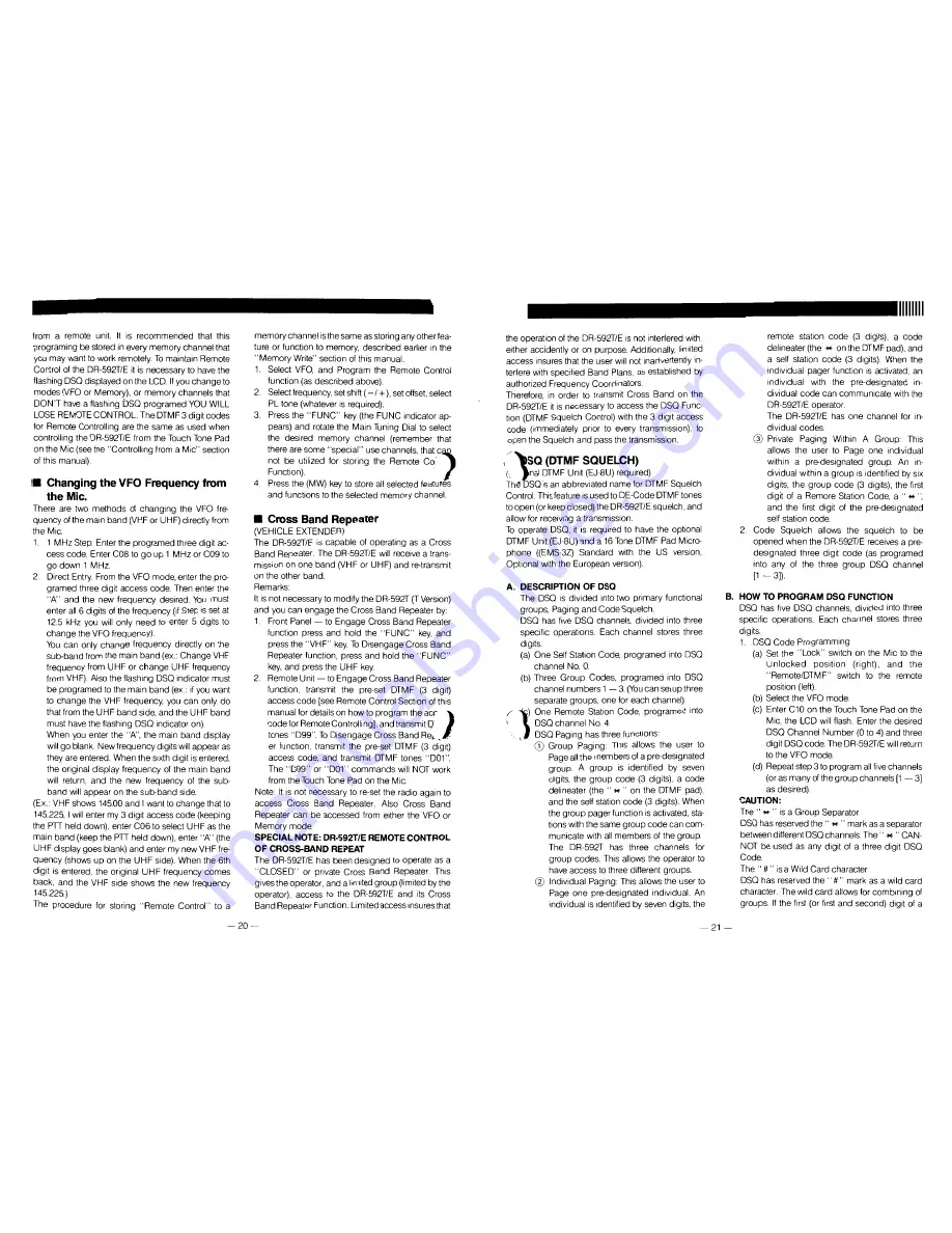 Alinco DR-592E Advanced Manual Download Page 12