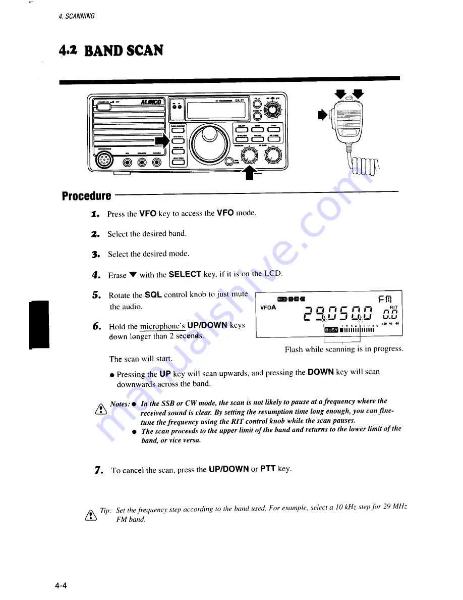 Alinco DX-77 Скачать руководство пользователя страница 56