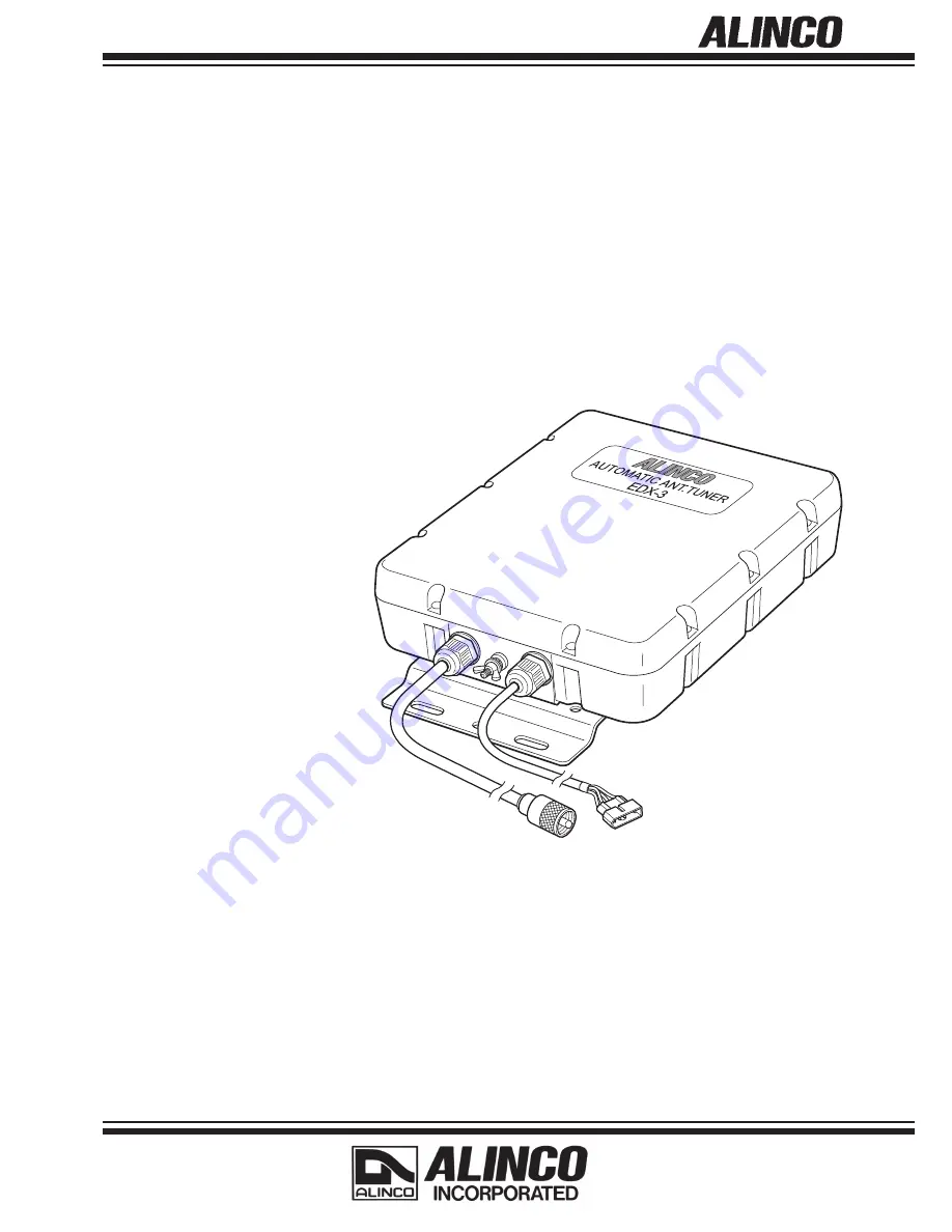 Alinco EDX-3 Instruction Manual Download Page 1