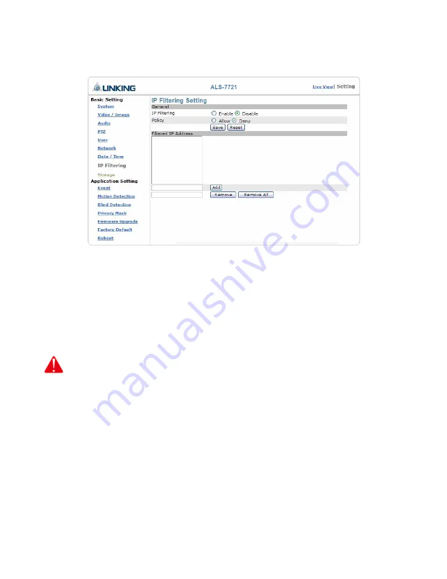 Alinking ALS-7721 User Manual Download Page 67